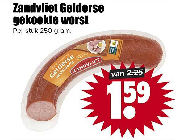 Zandvliet Gelderse gekookte worst