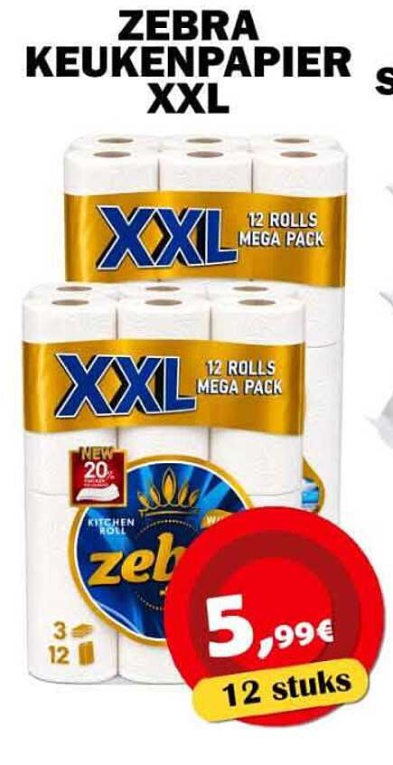 ZEBRA KEUKENPAPIER XXL