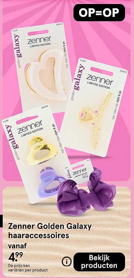 Zenner Golden Galaxy haaraccessoires