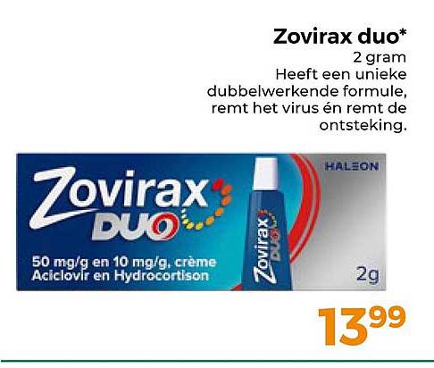 Zovirax duo* 2 gram