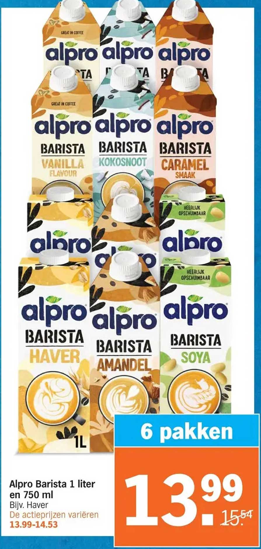 Alpro Barista 1 liter en 750 ml