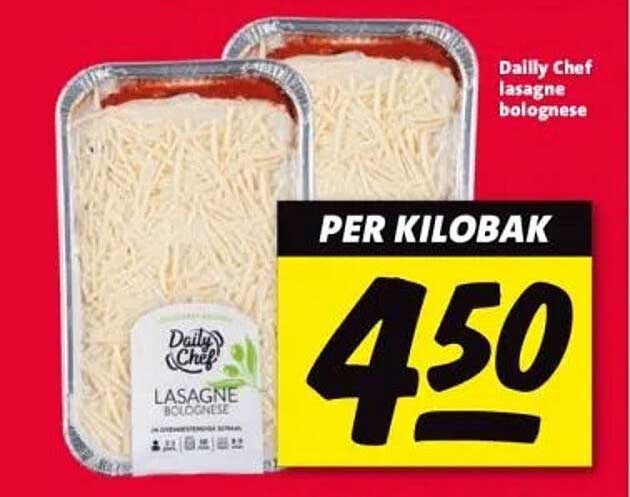Dailly Chef lasagne bolognese