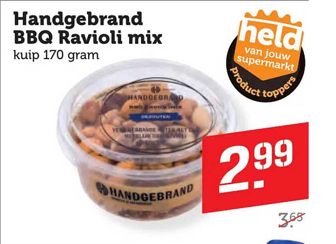 Handgebrand BBQ Ravioli mix