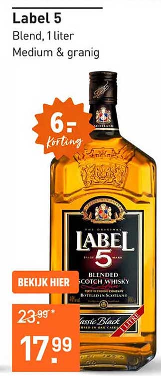 Label 5 Blend, 1 liter Medium & granig