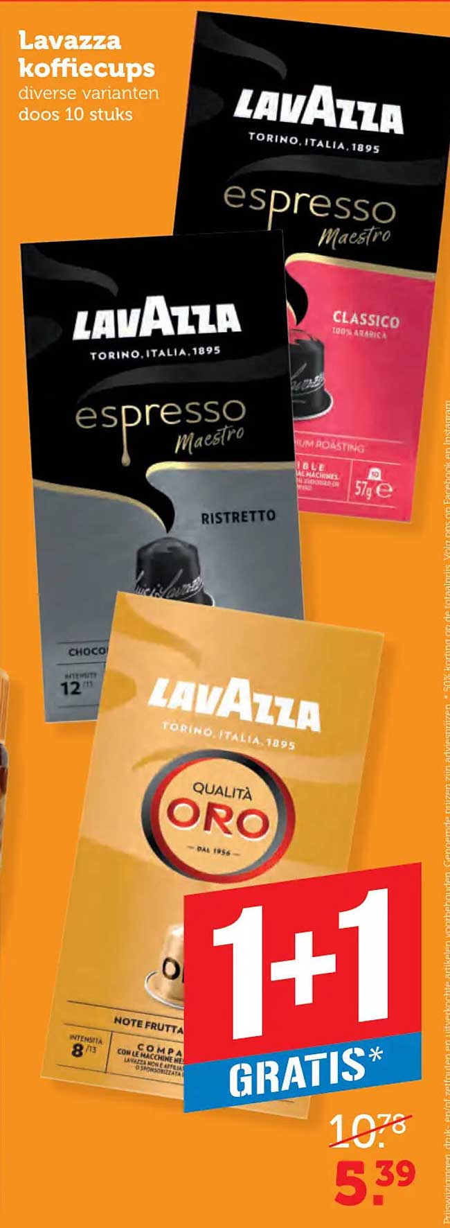 Lavazza koffiecups diverse varianten doos 10 stuks