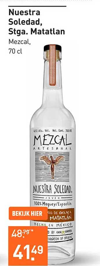 Nuestra Soledad, Stg. Matatlan Mezcal, 70 cl