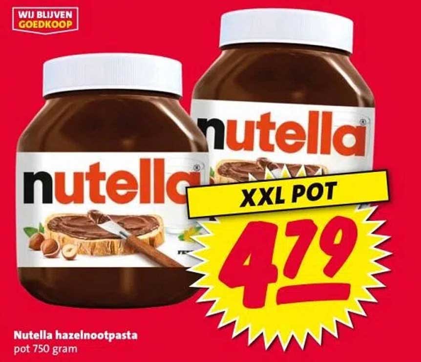 Nutella hazelnootpasta pot 750 gram