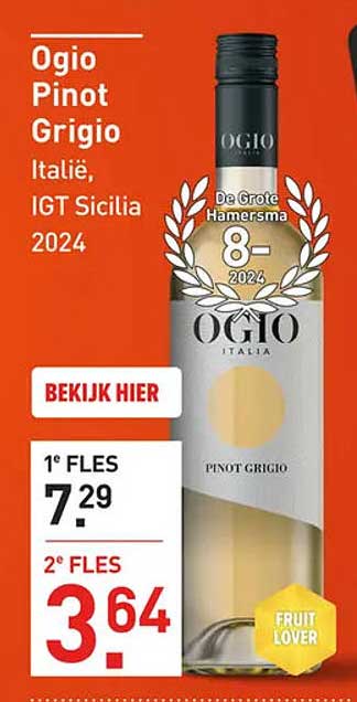 Ogio Pinot Grigio Italië, IGT Sicilië 2024