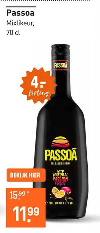 Passoa Mixlikeur, 70 cl