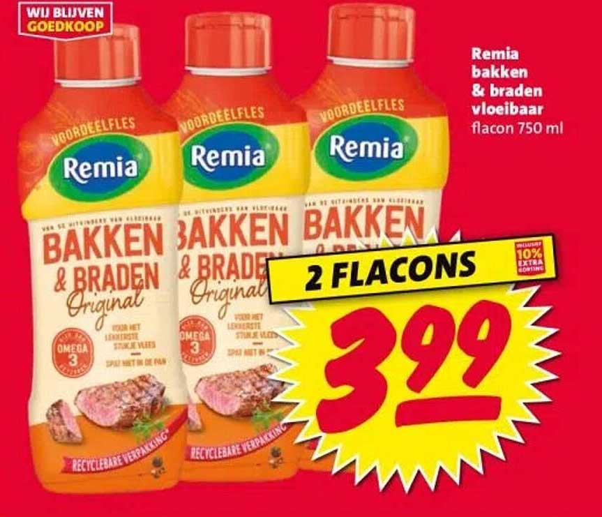 Remia bakken & braden vloeibaar flacon 750 ml