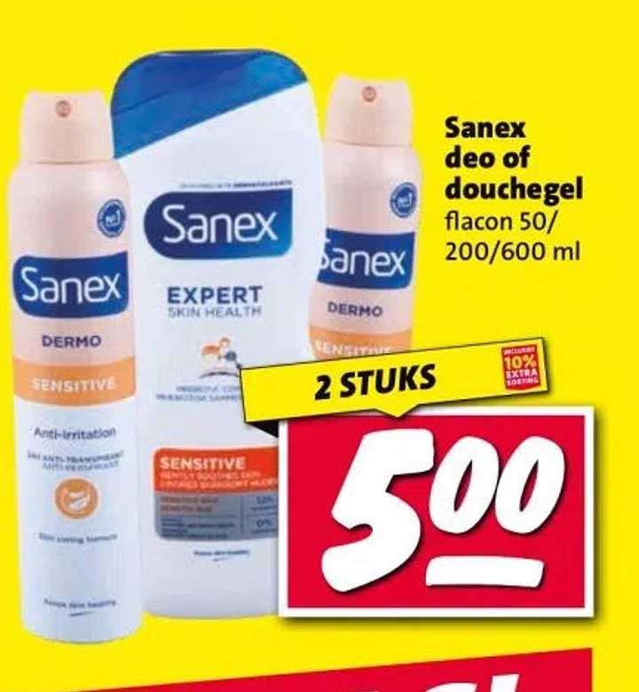 Sanex deo of douchegel flacon 50/200/600 ml