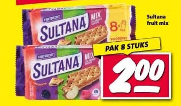 Sultana fruit mix - Pak 8 stuks