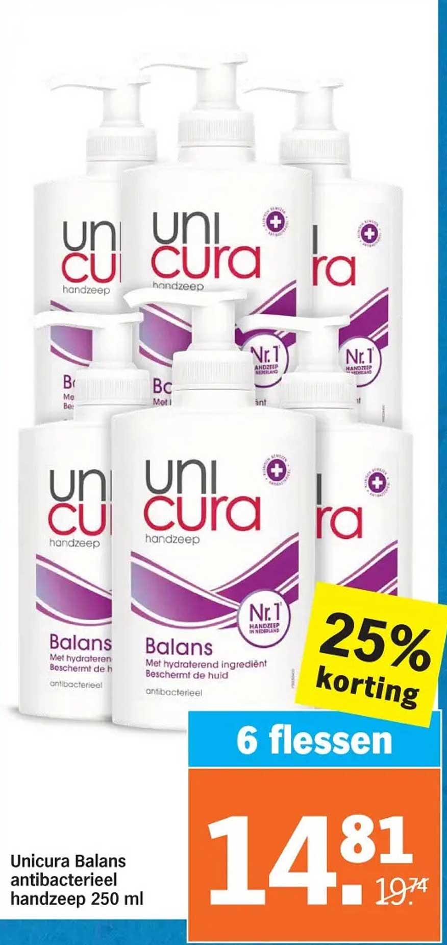 Unicura Balans antibacterieel handzeep 250 ml