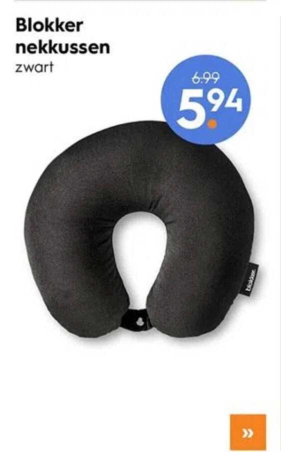 Blokker nekkussen zwart