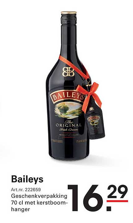 Baileys Geschenkenpakket 70 cl met kerstboomhanger