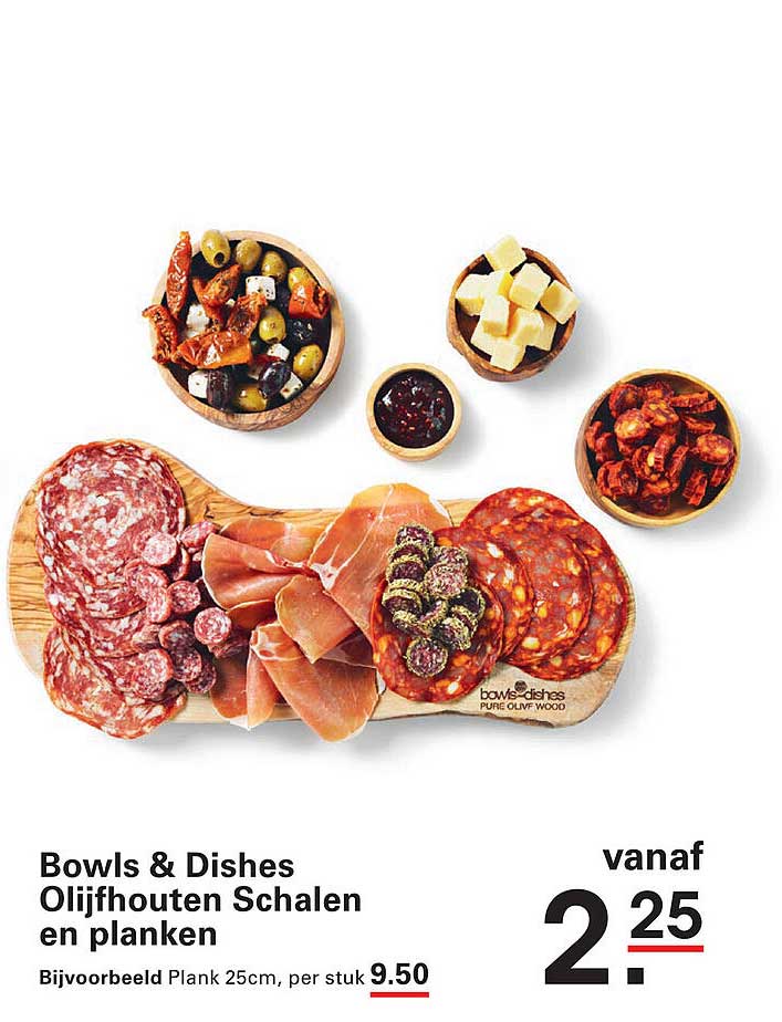 Bowls & Dishes Olijfhouten Schalen en planken