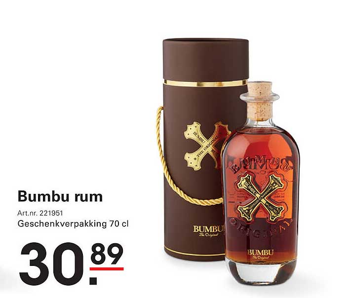 Bumbu rum Geschenkenverpakking 70 cl