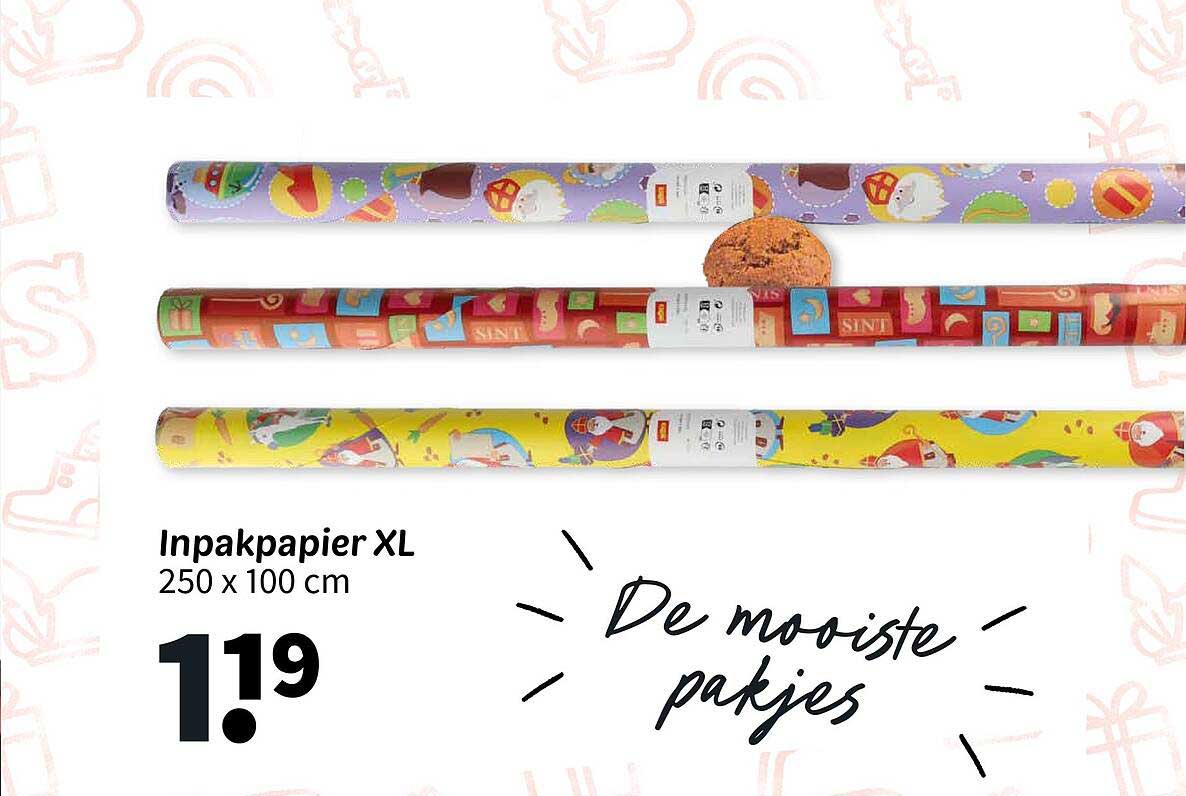 Inpakpapier XL 250 x 100 cm