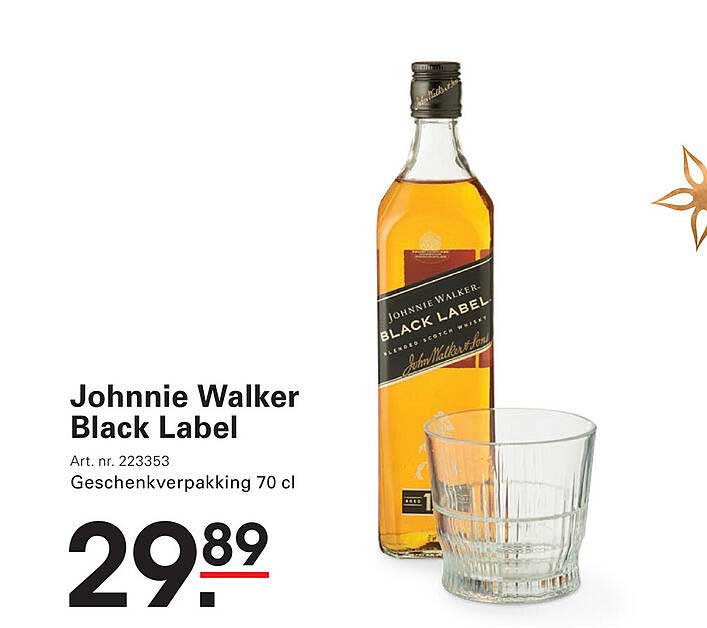 Johnnie Walker Black Label Geschenkvpakking 70 cl