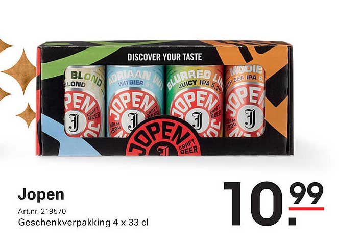 Jopen Geschenkenverpakking 4 x 33 cl