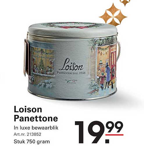 Loison Panettone in luxe bewaarlik