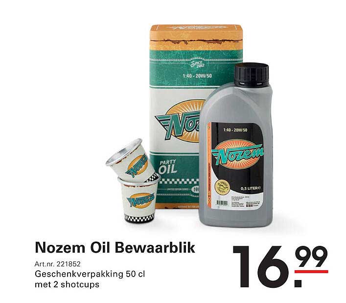 Nozem Oil Bewaarblik