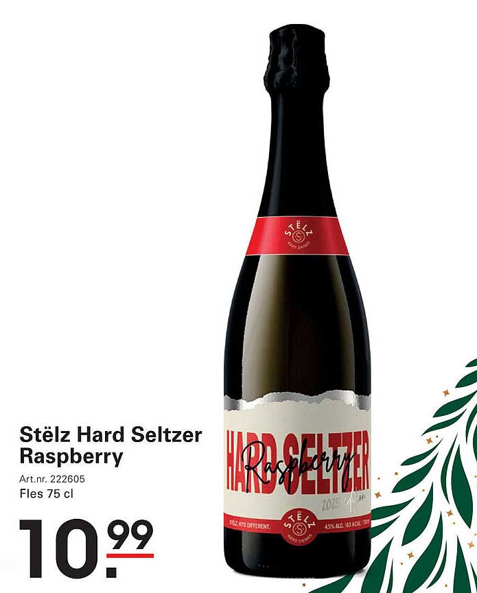 Stëlz Hard Seltzer Raspberry