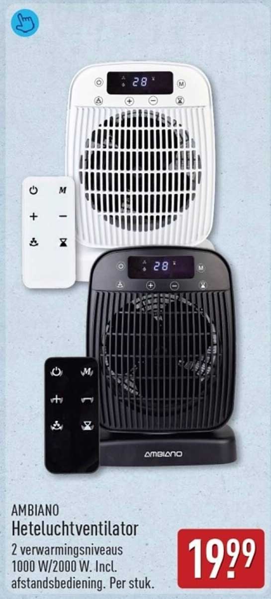 AMBIANO Heteluchtventilator