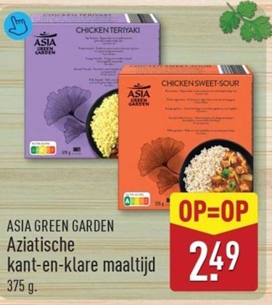 ASIA GREEN GARDEN Aziatische kant-en-klare maaltijd