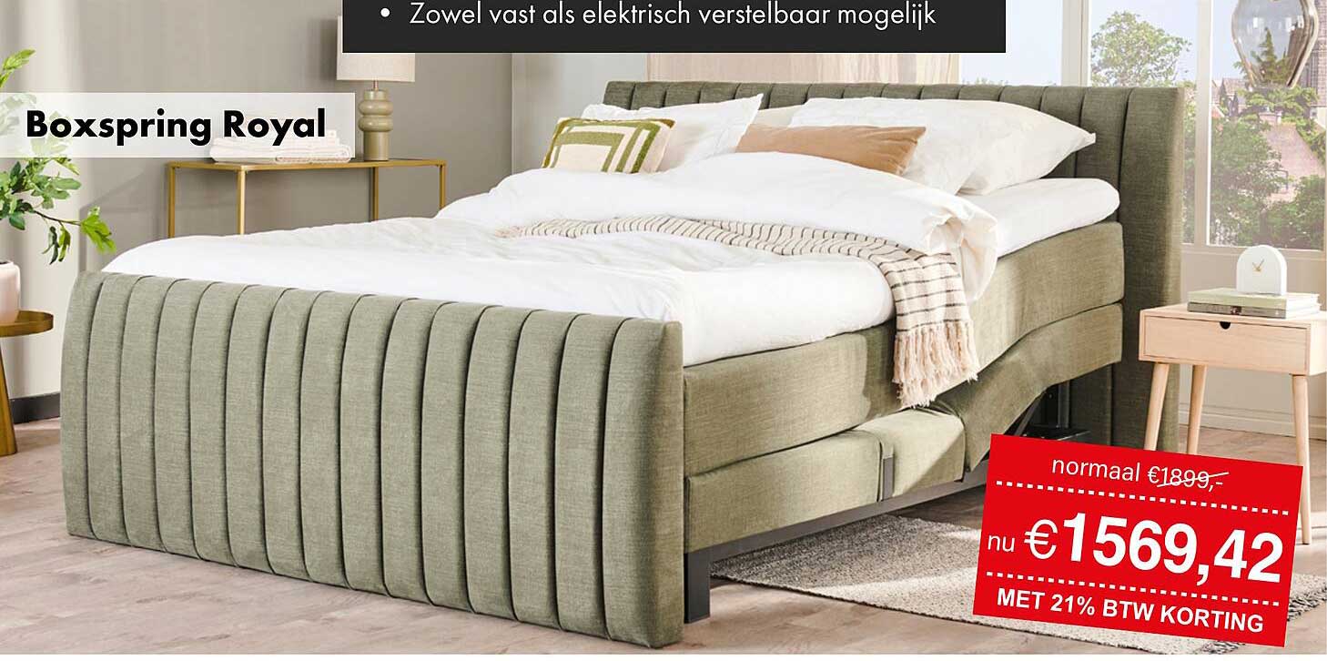 Royal Box Spring Boxspring Royal Aanbieding bij Woonsquare - FolderFeest.nl