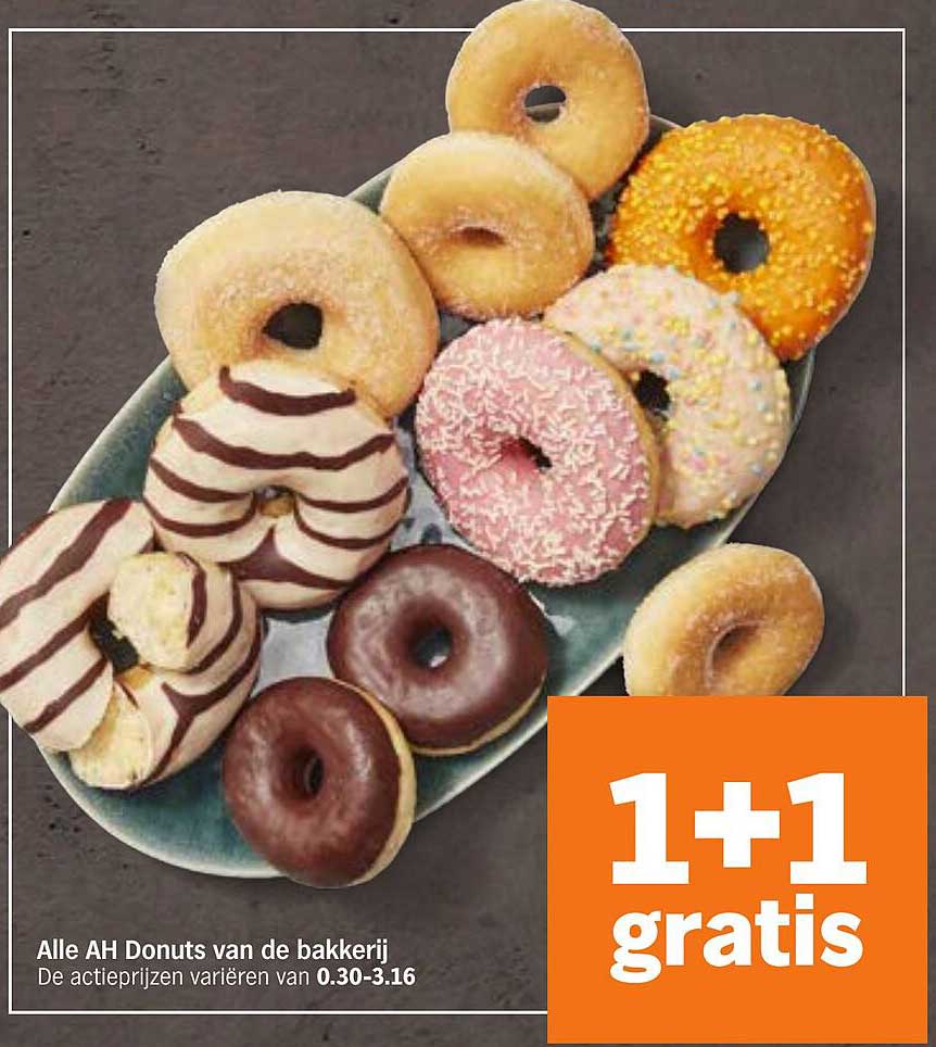 Alle AH Donuts van de bakkerij