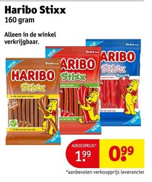 Haribo Stixx Aanbieding bij Jumbo - FolderFeest.nl