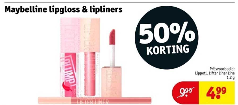Maybelline lipgloss & lipliners