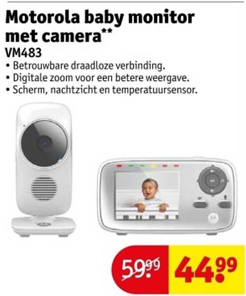 Motorola Baby Monitor Met Camera** Aanbieding bij Kruidvat - FolderFeest.nl
