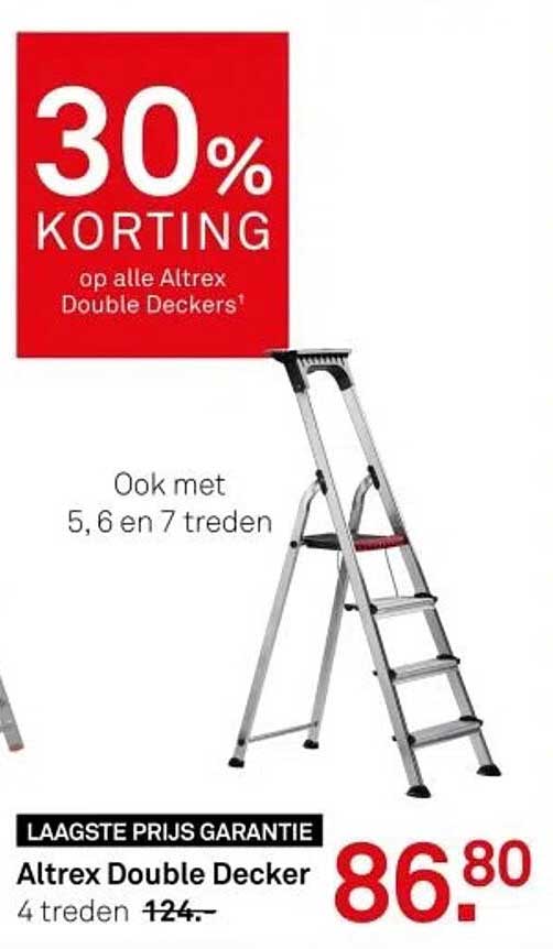 30% KORTING op alle Altrex Double Deckers