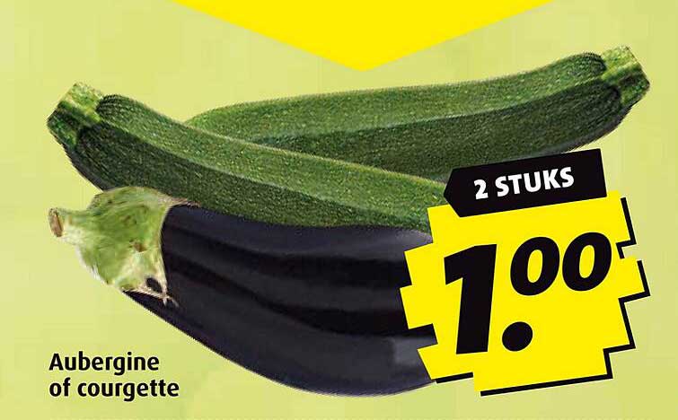 Aubergine of courgette