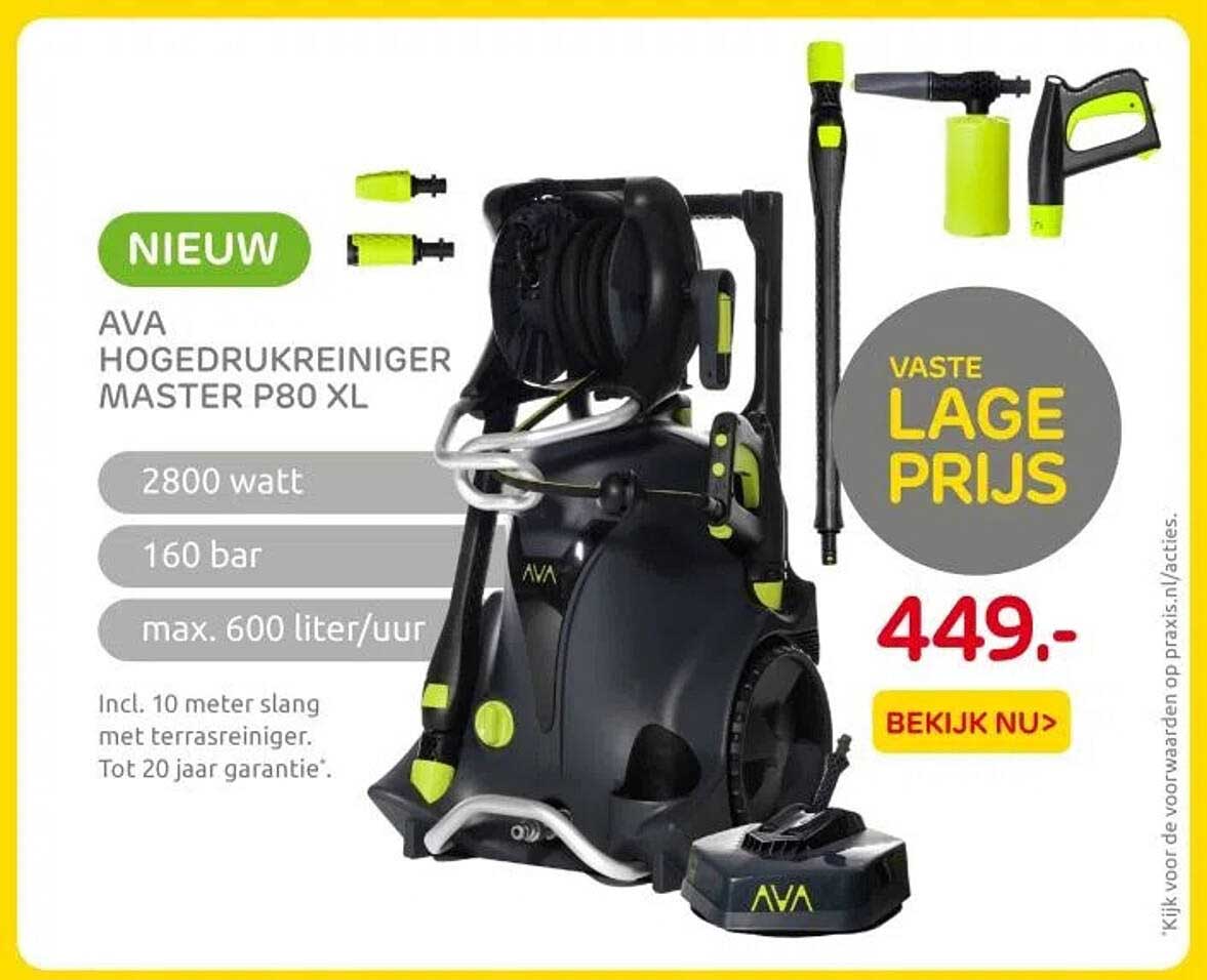 AVA HOGEDRUCREINIGER MASTER P80 XL