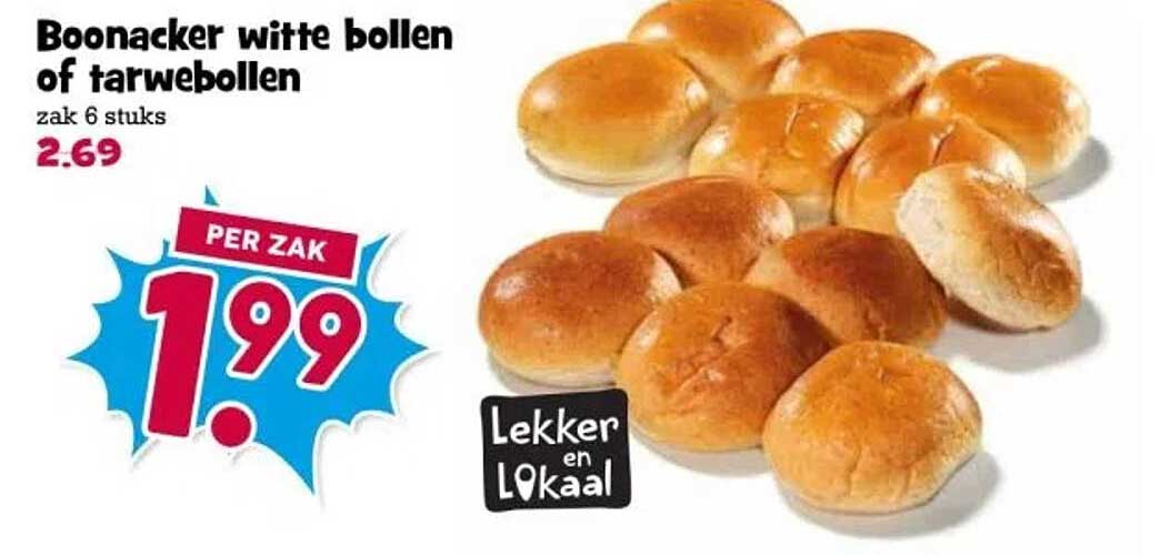 Boonacker witte bollen of tarwebollen