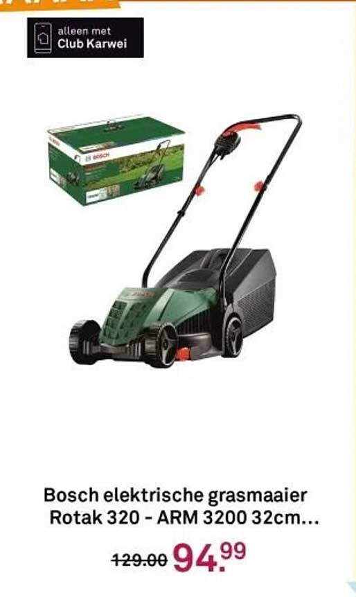 Bosch elektrische grasmaaier Rotak 320 - ARM 3200 32cm...