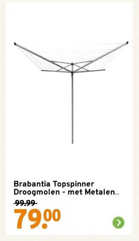 Brabantia Topspinner Droogmolen - met Metalen...