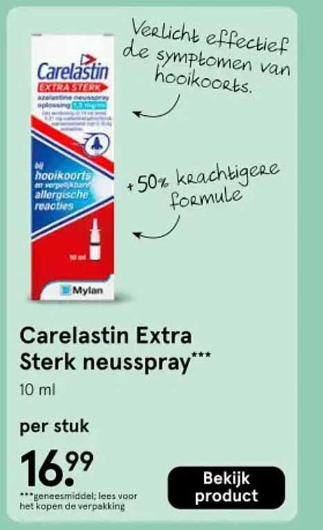 Carelastin Extra Sterk neusspray