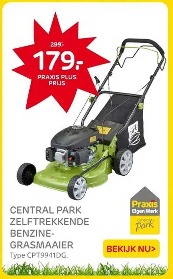 CENTRAL PARK ZELFTREKKENDE BENZINE-GRASMAAIER Type CPT9941DG