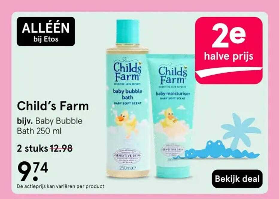 Child’s Farm bijv. Baby Bubble Bath 250 ml