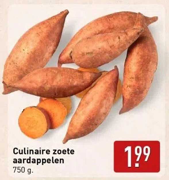 Culinaire zoete aardappelen