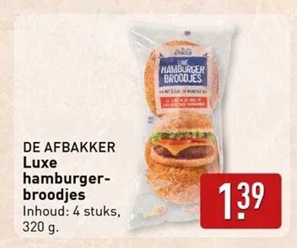 DE AFBAKKER Luxe hamburger-broodjes
