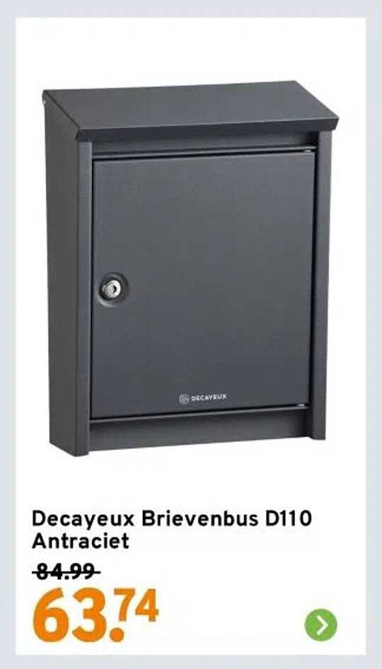 Decayuex Brievenbus D110 Antraciet