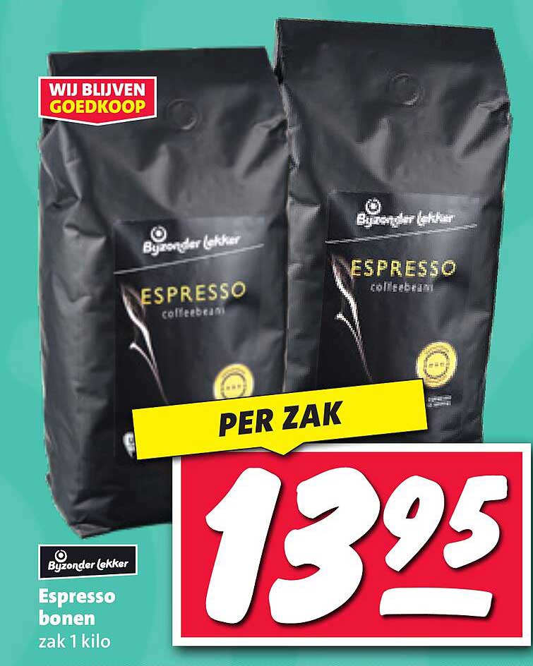 Espresso bonen zak 1 kilo