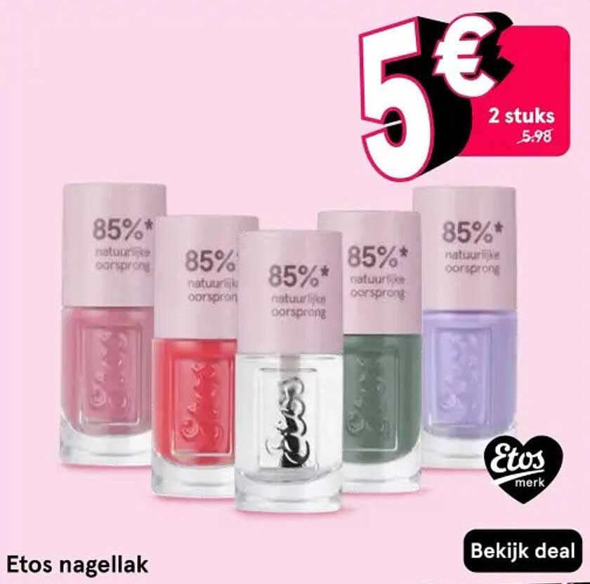 Etos nagellak 2 stuks voor 5€