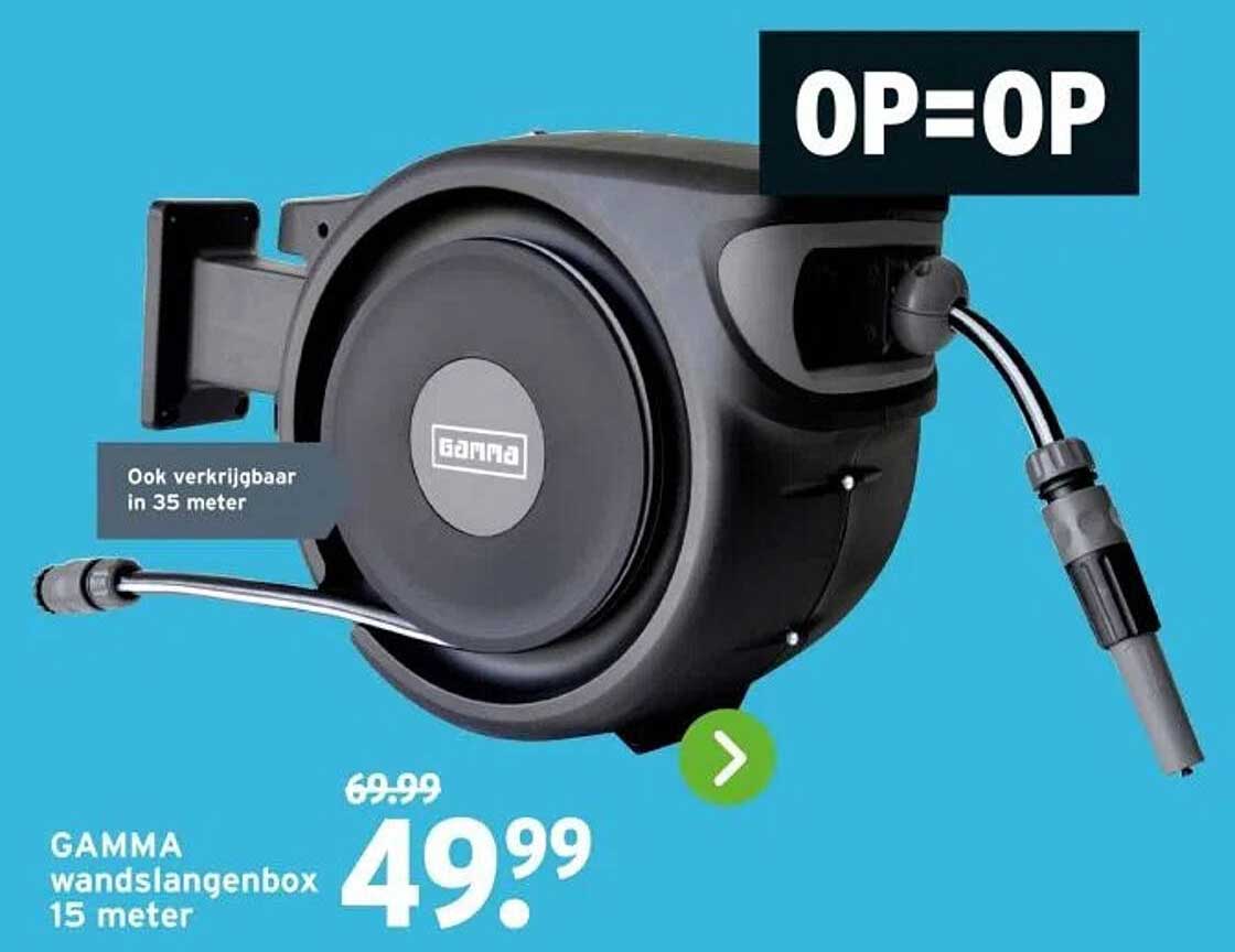GAMMA wandslangenbox 15 meter