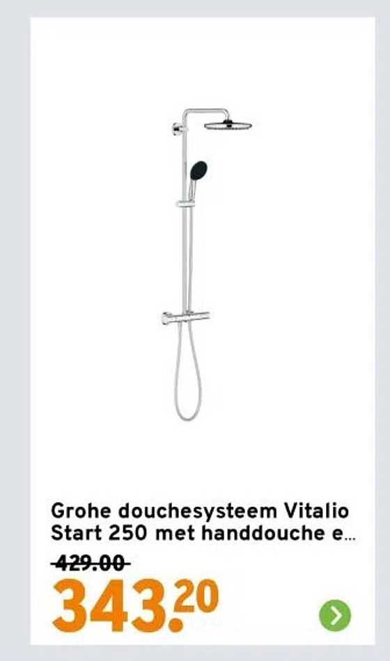 Grohe douchesysteem Vitalio Start 250 met handdouche e...